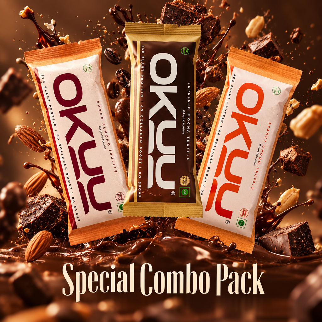 OKUU Experience Combo Bliss: Delicious Protein Truffle Snack Pack - Guilt-Free Indulgence