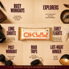OKUU PEANUT CHOCO TRUFFLE 40G PROTEIN BAR | 14G Fiber, Zero Sugar & Collagen Boost Inside - Okuubar