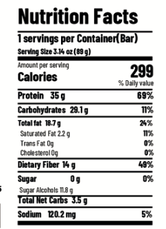 OKUU CHOCO ALMOND TRUFFLE 35G PLANT PROTEIN BAR [Founder's Batch]