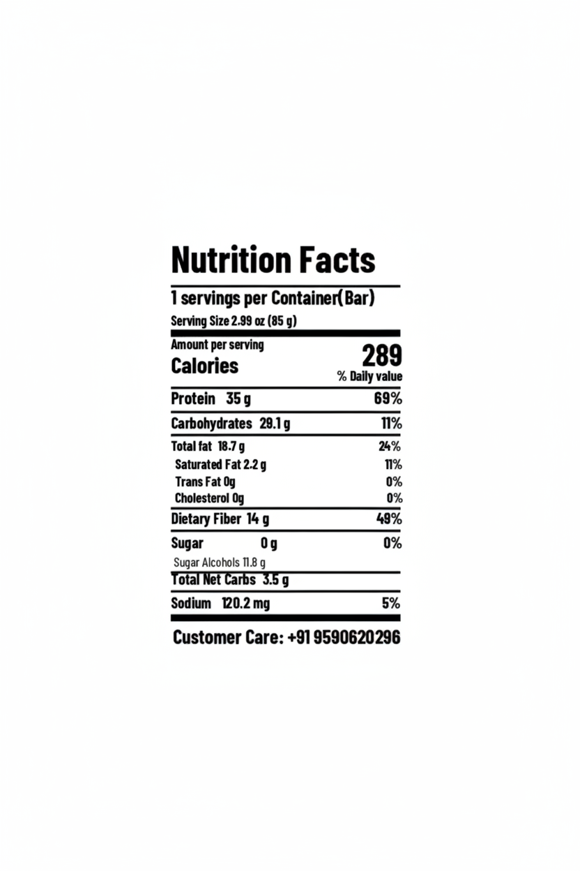OKUU CHOCO ALMOND TRUFFLE 35G PLANT PROTEIN BAR [Founder's Batch]
